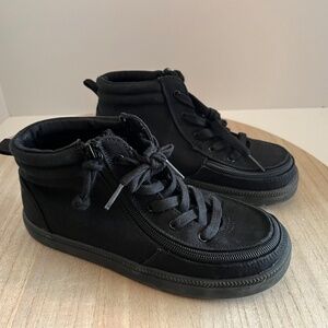Billy Footwear Black Zip High-Top Sneakers Youth 3